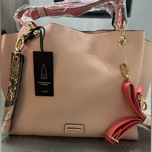 Aldo pink tote with crossbody strap